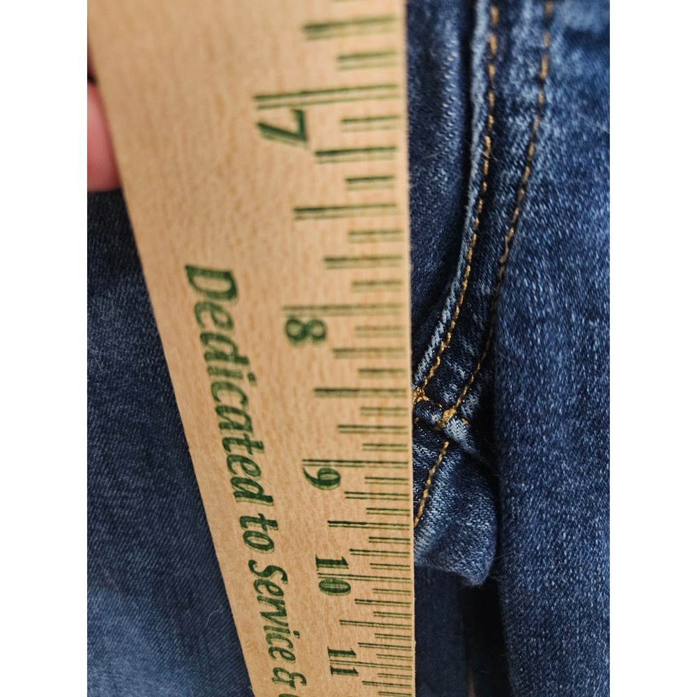 American Eagle Favorite Boyfriend Jeans Dark Wash Blue Denim Womens 10 X-Long - Picture 4 of 8